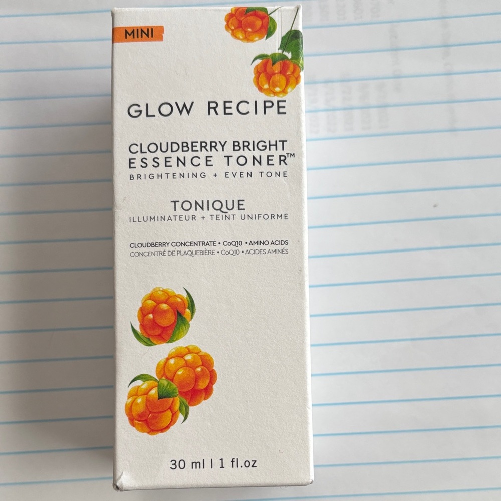 Glow Recipe Cloudberry Bright Essence Toner 30 ml/1 fl. oz